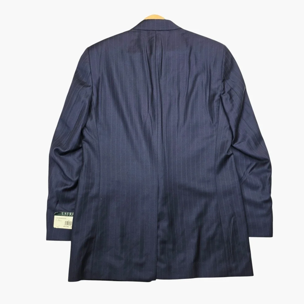 Lauren Ralph Lauren Mens Navy Blue Pinstripe 2 Button Blazer Sport Coat Canada